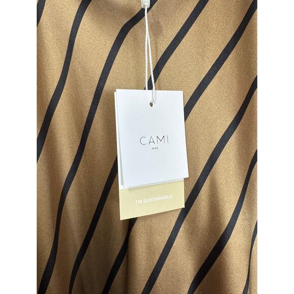 Cami NYC Raven Stripe Silk Slip Gown Size XS - Picture 5 of 8